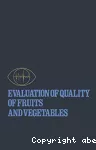 Evaluation of quality of fruits and vegetables.