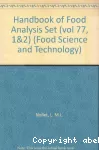 Handbook of food analysis. (2 Vol.) Vol. 2 : Residues and other food component analysis.