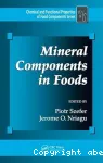 Mineral components in foods.