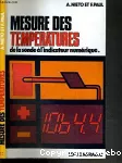 Mesure des températures de la sonde à l'indicateur nuumérique.
