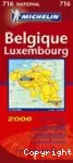 Carte routière et touristique de la Belgique et du Luxembourg.