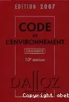 Code de l'environnement commenté. 10ème édition.