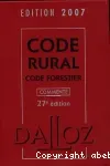 Code rural, code forestier commenté. 27è édition