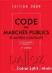 Code des marchés publics et autres contrats. 2e édition.