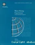 Water pricing experiences- An international perspective