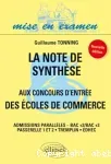 La note de synthèse aux concours d'entrée des écoles de commerce