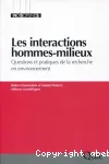Les interactions hommes-milieux
