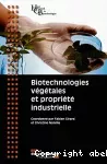Biotechnologies végétales et propriété industrielle