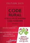 Code rural et de la pêche maritime ; Code forestier