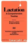 Nutrition and biochemistry of milk, maintenance