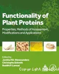 Functionality of plant proteins