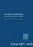 Langage et idéologie