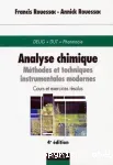 Analyse chimique : méthodes et techniques instrumentales modernes. Cours et exercices résolus
