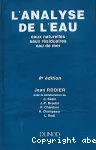 L'analyse de l'eau