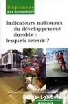 Indicateurs nationaux du développement durable