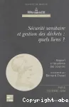 Sécurité sanitaire et gestion des déchets