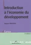 Introduction à l'économie du développement
