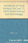 Handbook of food analysis. (2 Vol.) Vol. 2 : Residues and other food component analysis.