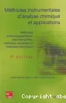 Méthodes instrumentales d'analyse chimique et applications