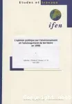 L'Opinion publique sur l'environnement et l'aménagement du territoire en 1998.