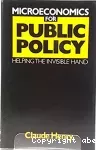 Micoreconomics for public policy